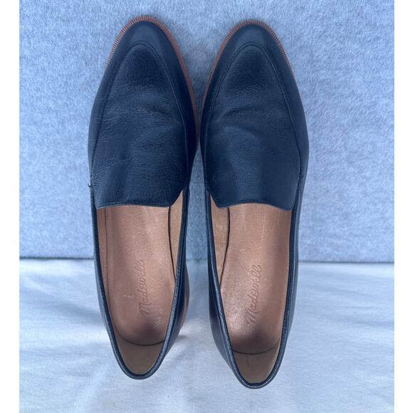 Madewell Women's sz 9.5 Frances Loafer Black Leather Classic Old Money Comfort - Picture 7 of 11